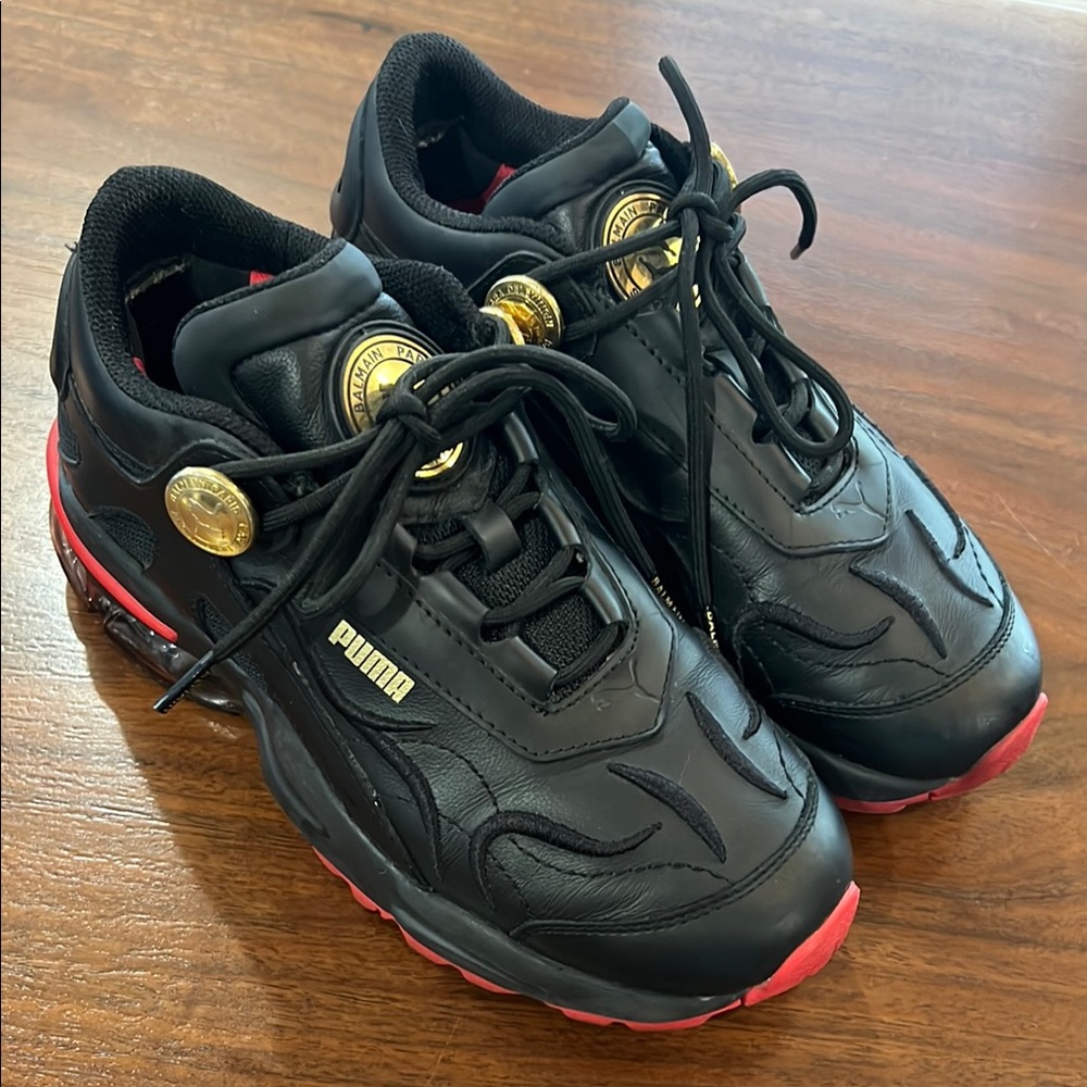 BALMAIN x PUMA 372172 01 Cell Stellar leather sneakers